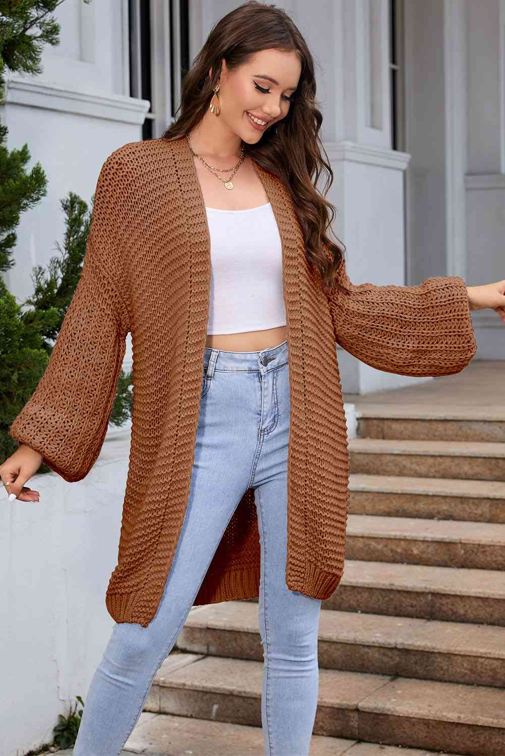 Maxct &Open Front Longline Cardigan