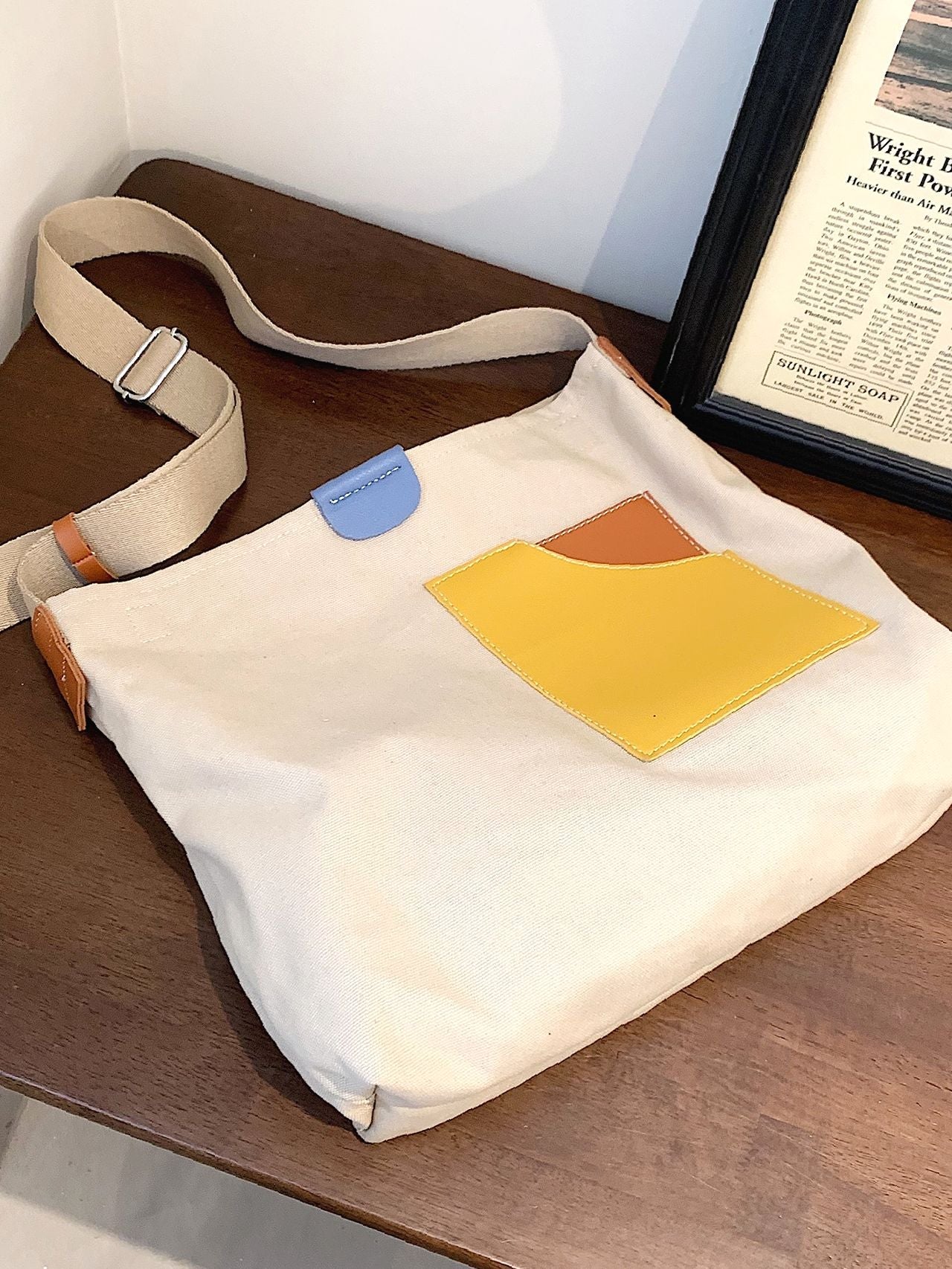 Maxct - Colorblock Top Handle Bag - Women Tote Bags