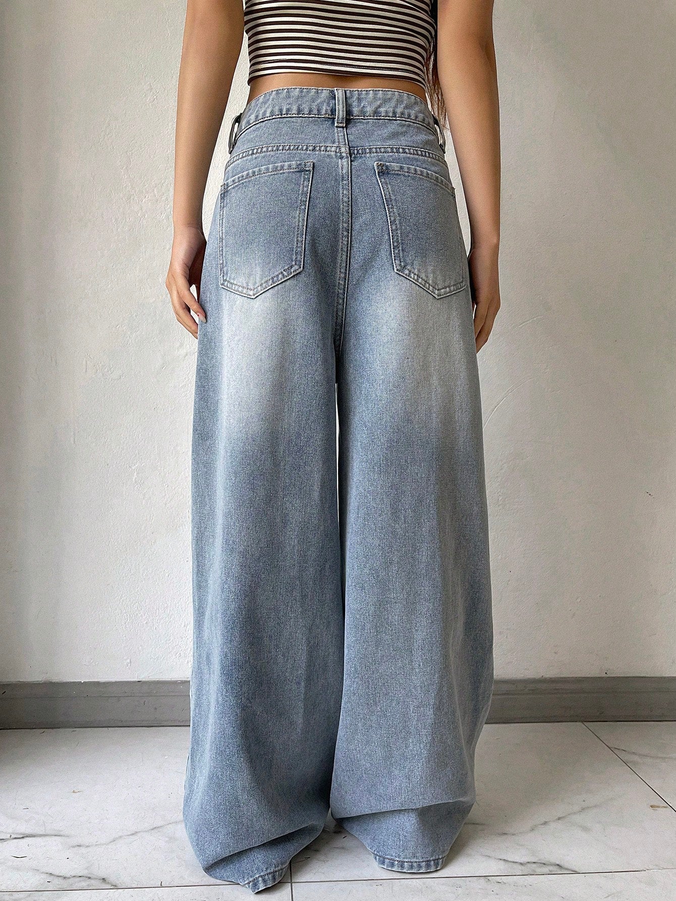 Maxct Ladies' Plain & Simple Daily Wear Denim Long Pants