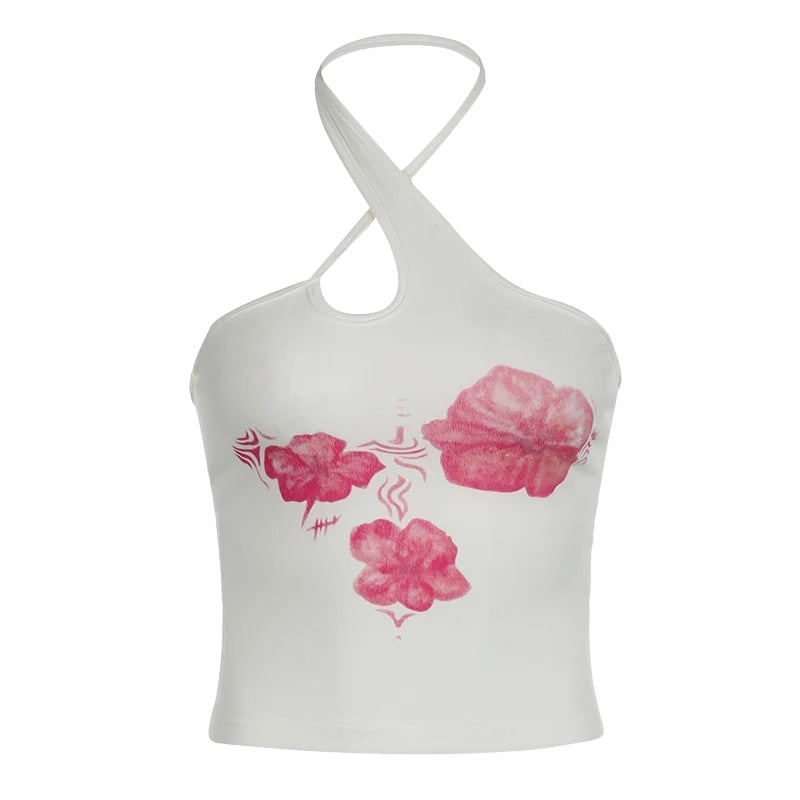 Maxct &Floral Halter Neck Top