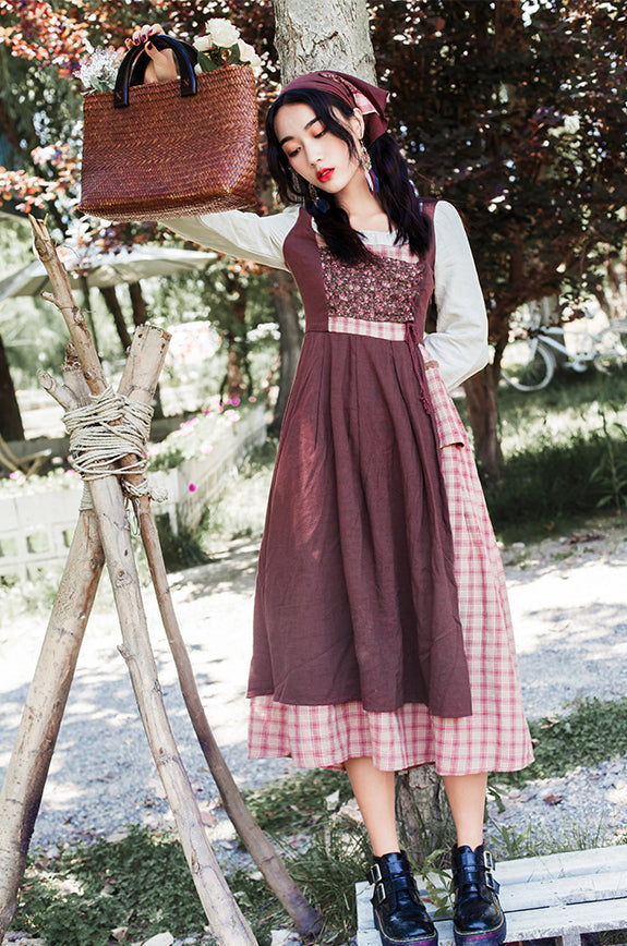 Patchwork Village Dress Maxct