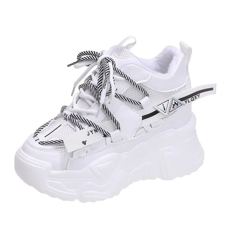 High Platform Ankle Chunky Sneakers Women Maxct
