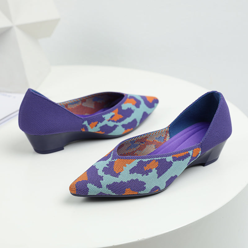 Urban Woven Multi-Color Casual Low Heels Shoes Maxct