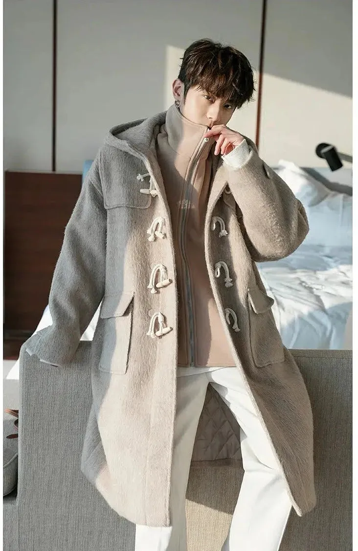 Maxct Two-piece Horn Button Woolen Coat