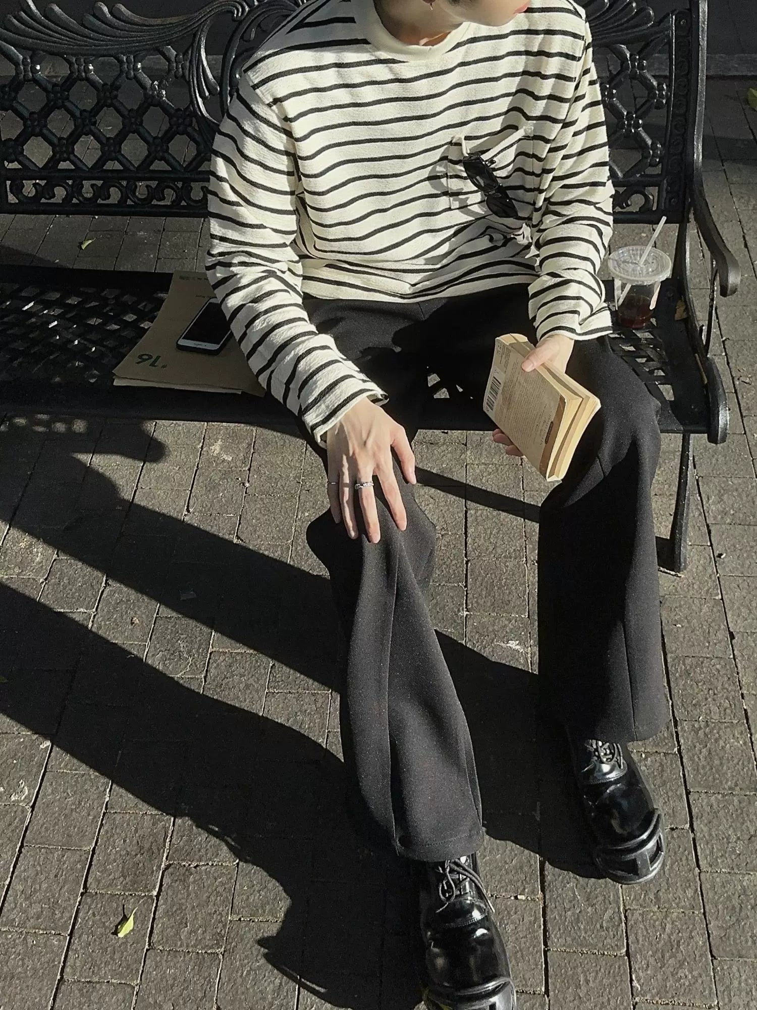 JM Long Sleeve Striped Shirt Maxct