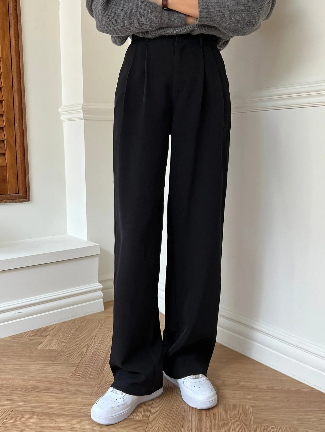 Maxct Plicated Detail Suit Pants