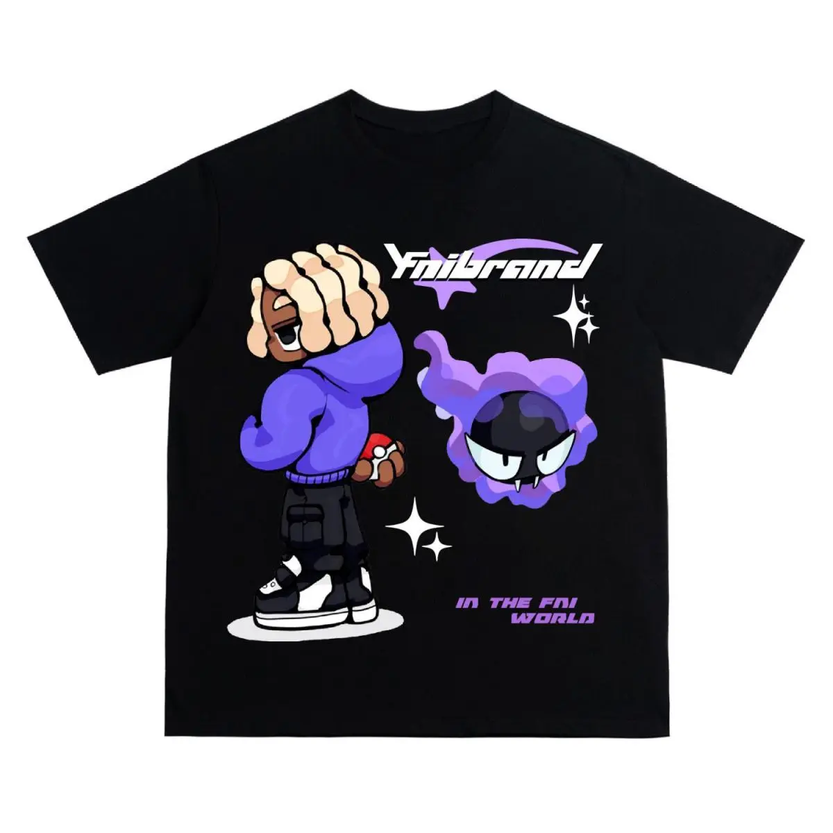 Y2K Hip Hop Letter Printed T Shirt Cartoon Printed Oversized Tops New Harajuku Fashion Casual All Match Loose Tops Streetwear