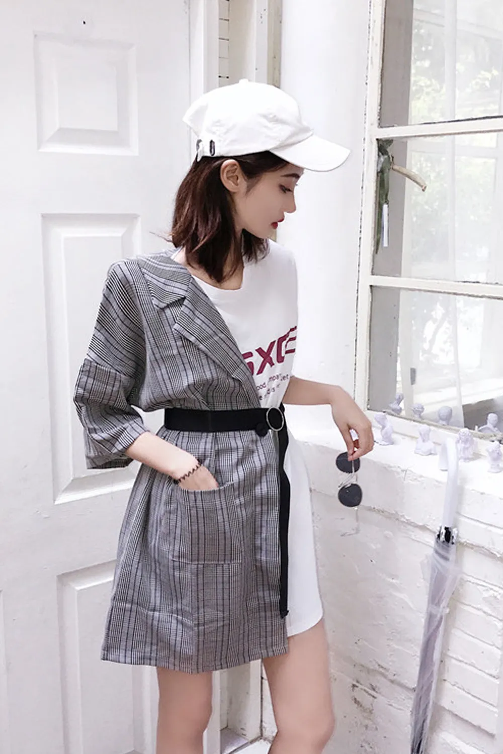 Two Style Stitching Retro Dress Maxct