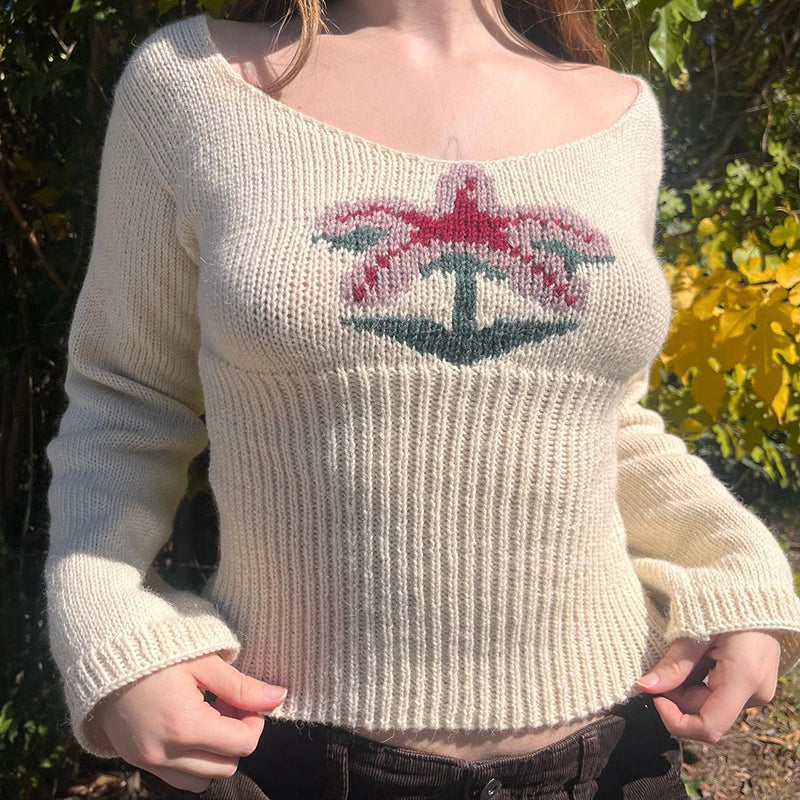 Maxct Tara Palm Knit Sweater