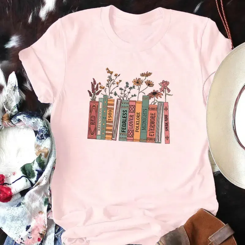 Maxct &Books & Flowers Tee
