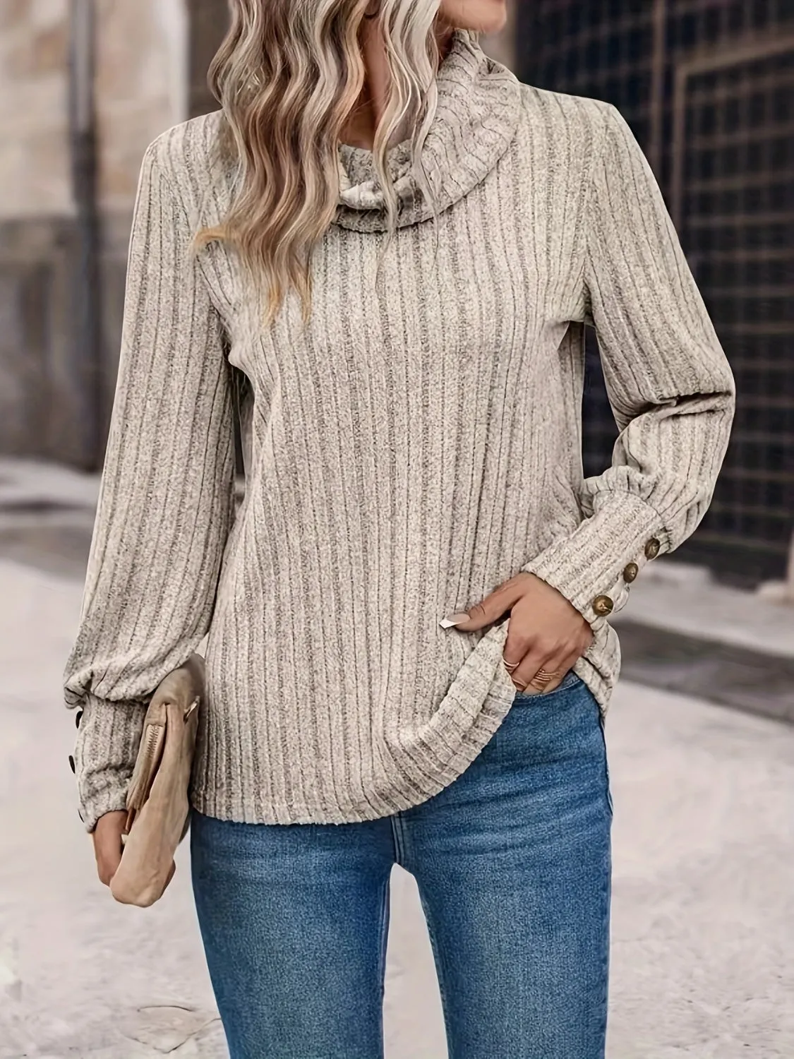 Maxct &Turtleneck Long Sleeve T-Shirt