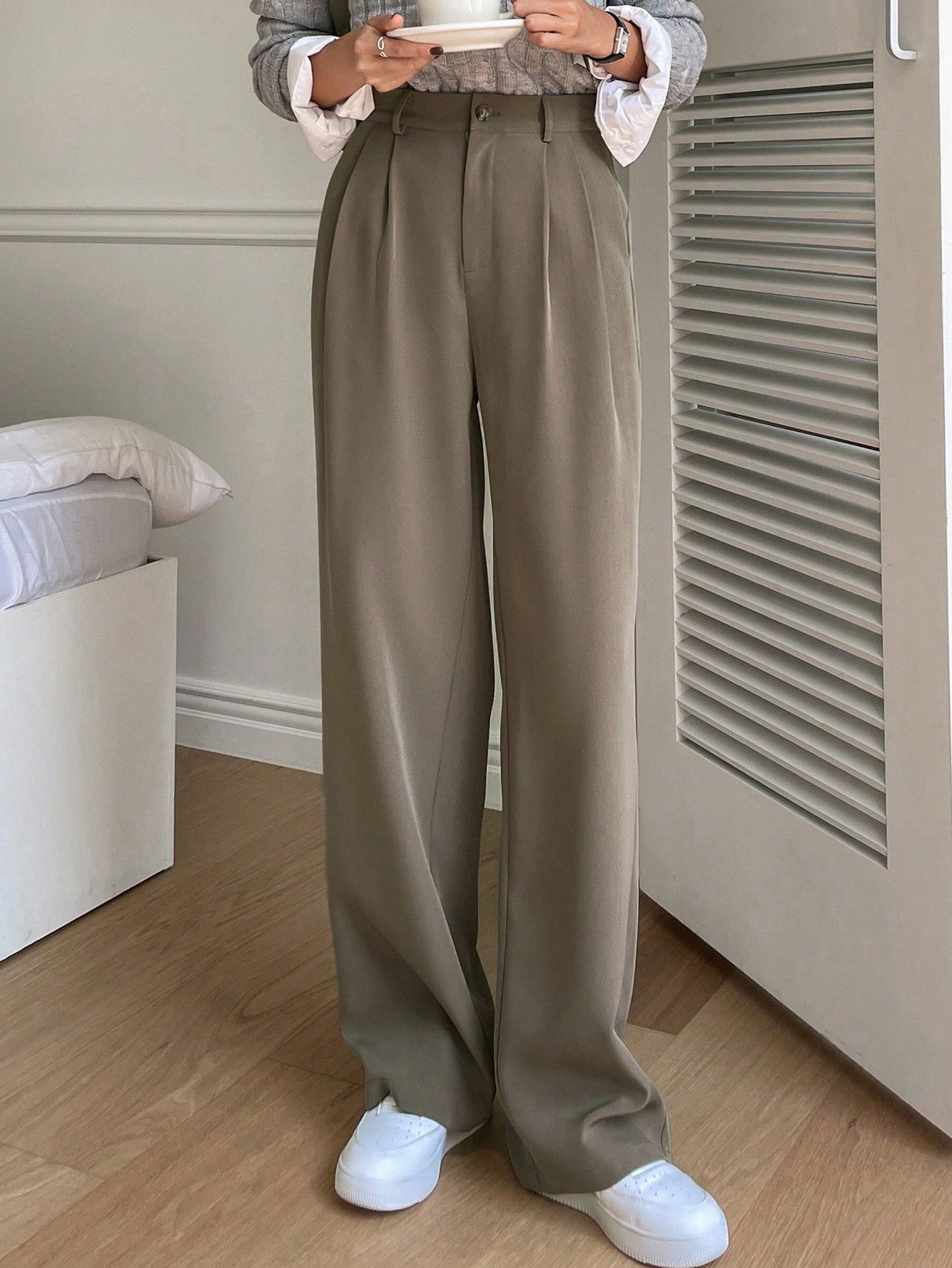 Maxct Plicated Detail Suit Pants