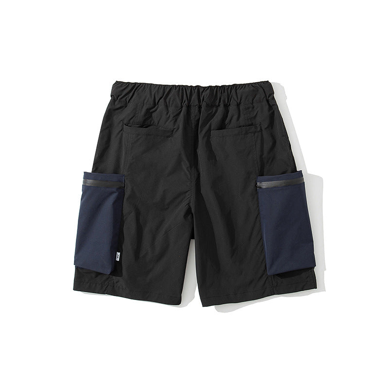 Maxct Panelled Pocket Cropped Shorts