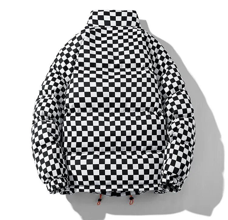 Maxct &REALLIFE Men's Checkered Puffer Jacket - M-5XL