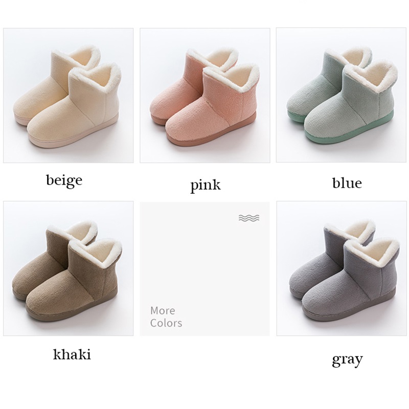 Winter Warm Plush Slip-on Anti-slip Faux Fur Boots for Women - true deals club