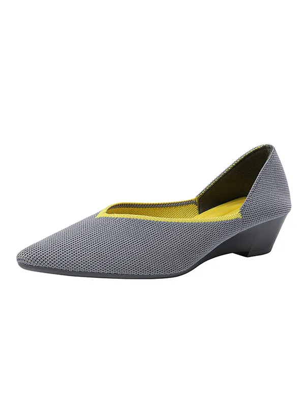 Urban Woven Multi-Color Casual Low Heels Shoes Maxct