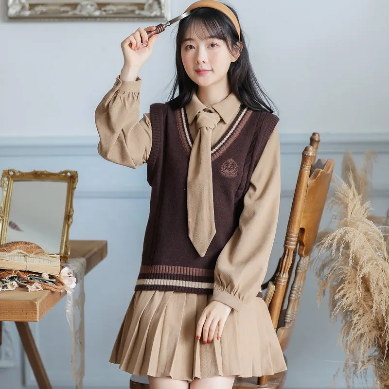 Prep School Vest & Dress Set Maxct