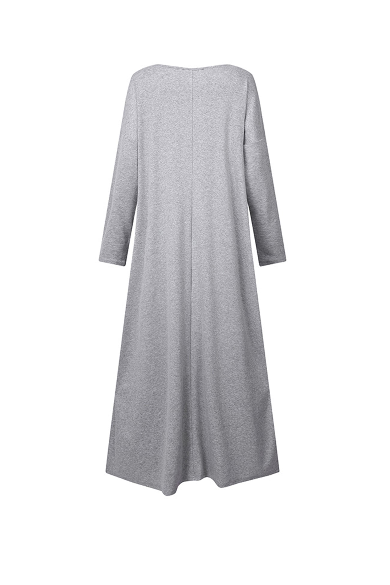 Maxct V Neck Slit Hem Sweatshirt Dress