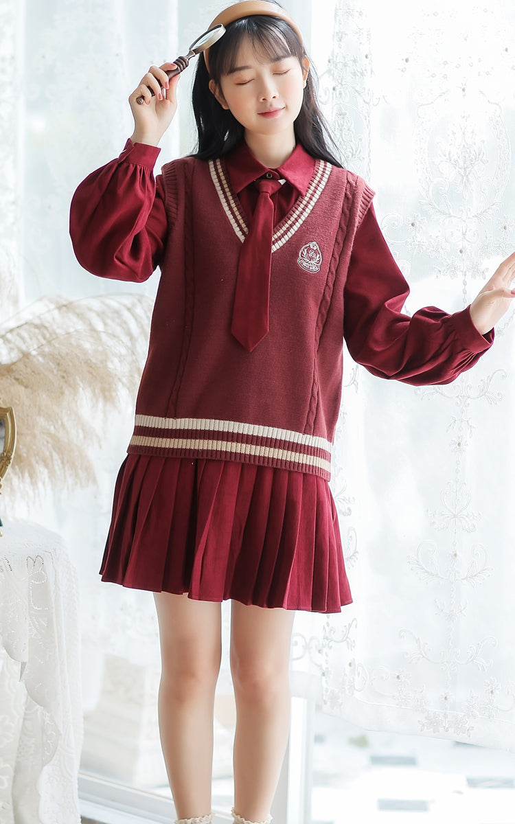 Prep School Vest & Dress Set Maxct