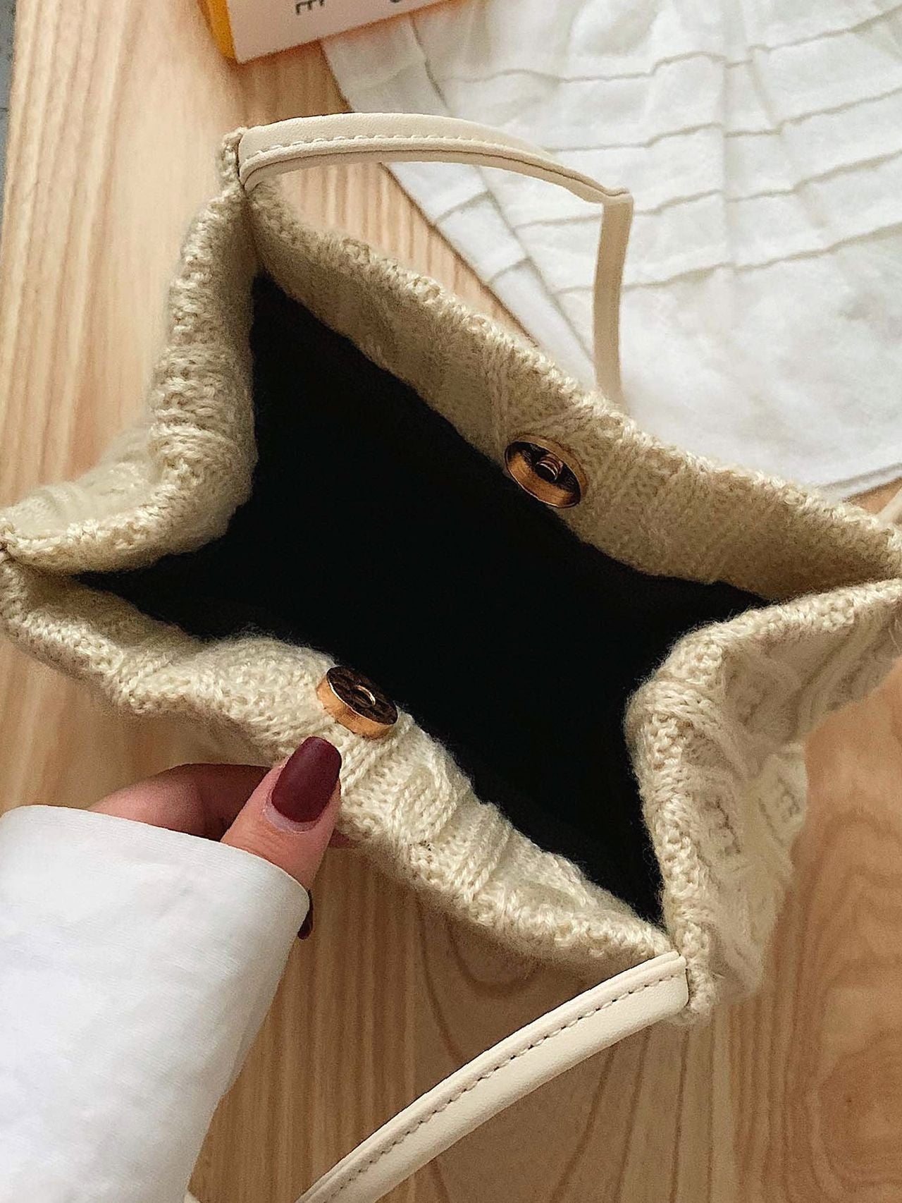 Maxct - Minimalist Crochet Tote Bag  - Women Tote Bags