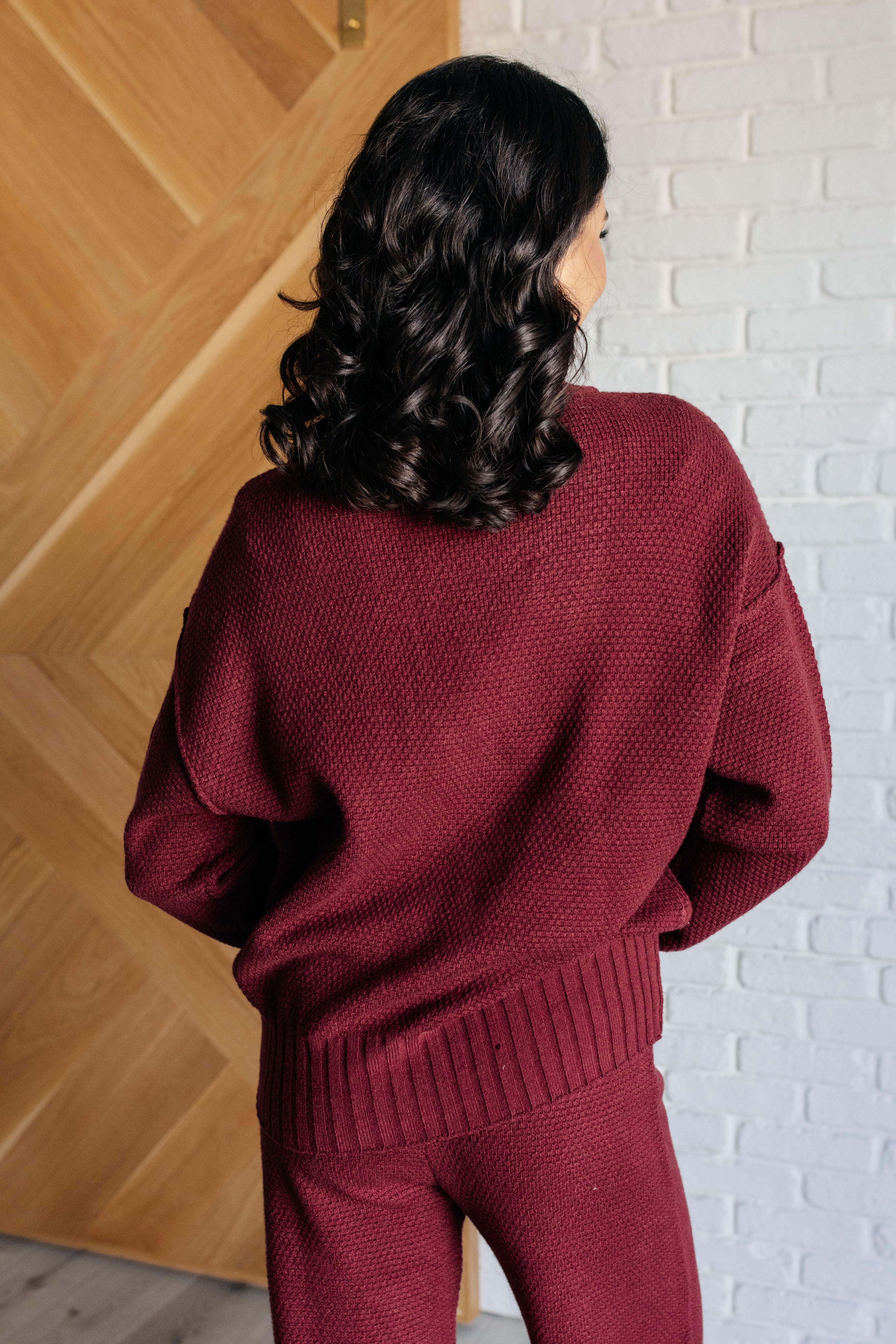 Maxct &Simple Solution Knit Set in Wine