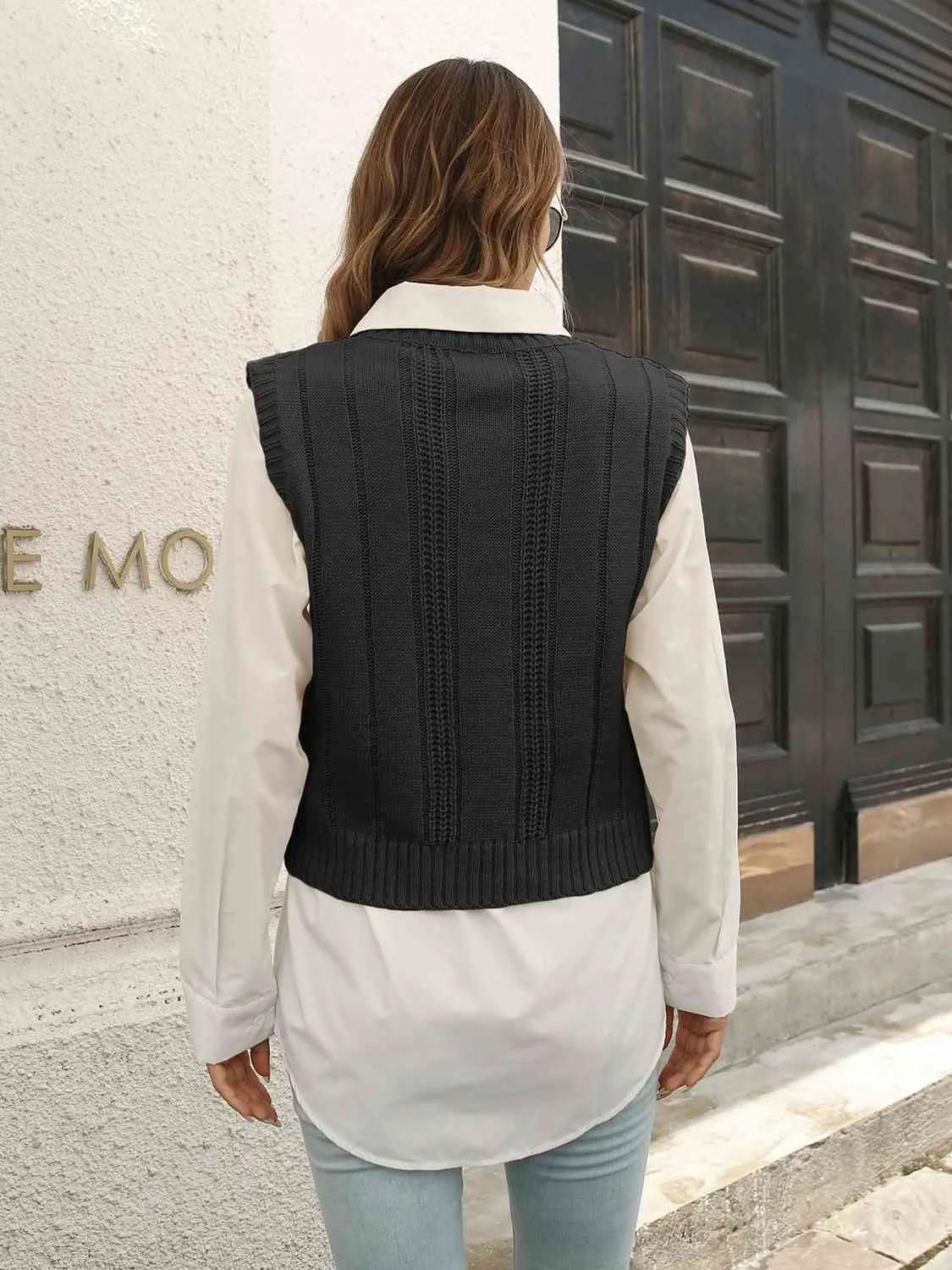 Maxct &Urban Style V-Neck Sweater Vest