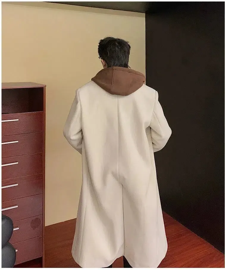 Maxct Hooded Two-piece Wool Trench Coat