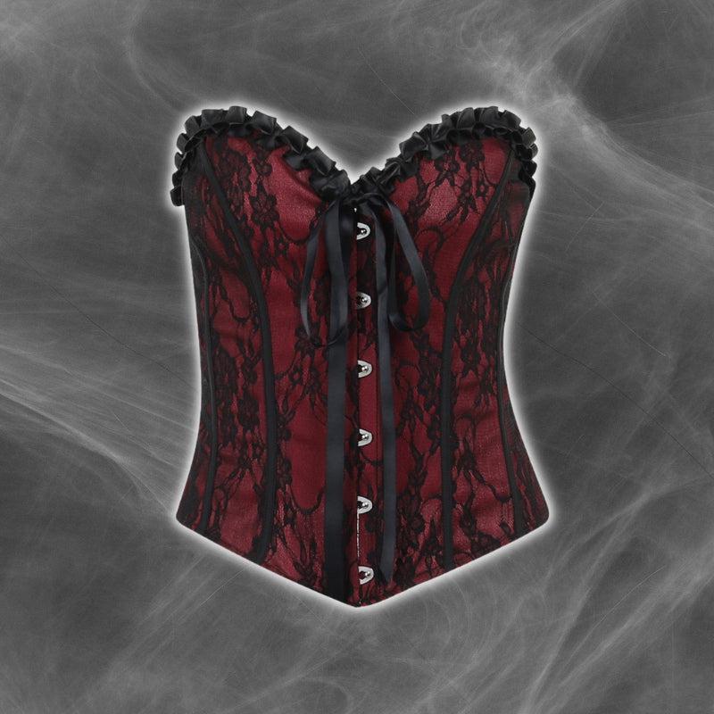 Maxct &Victorian Goth Ribbon Detailed Corset Top