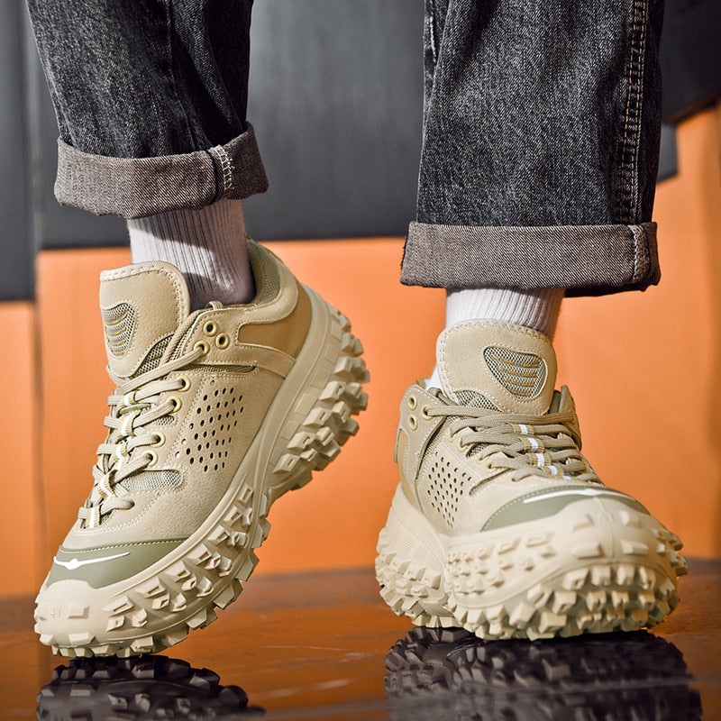 Tank Shoes Multiple-Lace Daddy's Shoes for Men Maxct