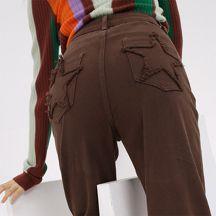 No Apologies Star Pocket Jeans Maxct