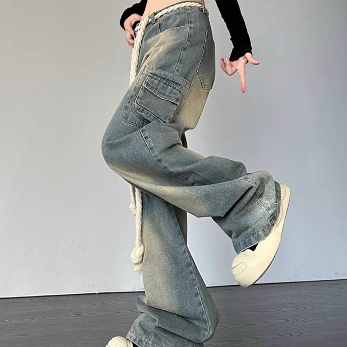 Y2K Aesthetic Star Jeans Maxct