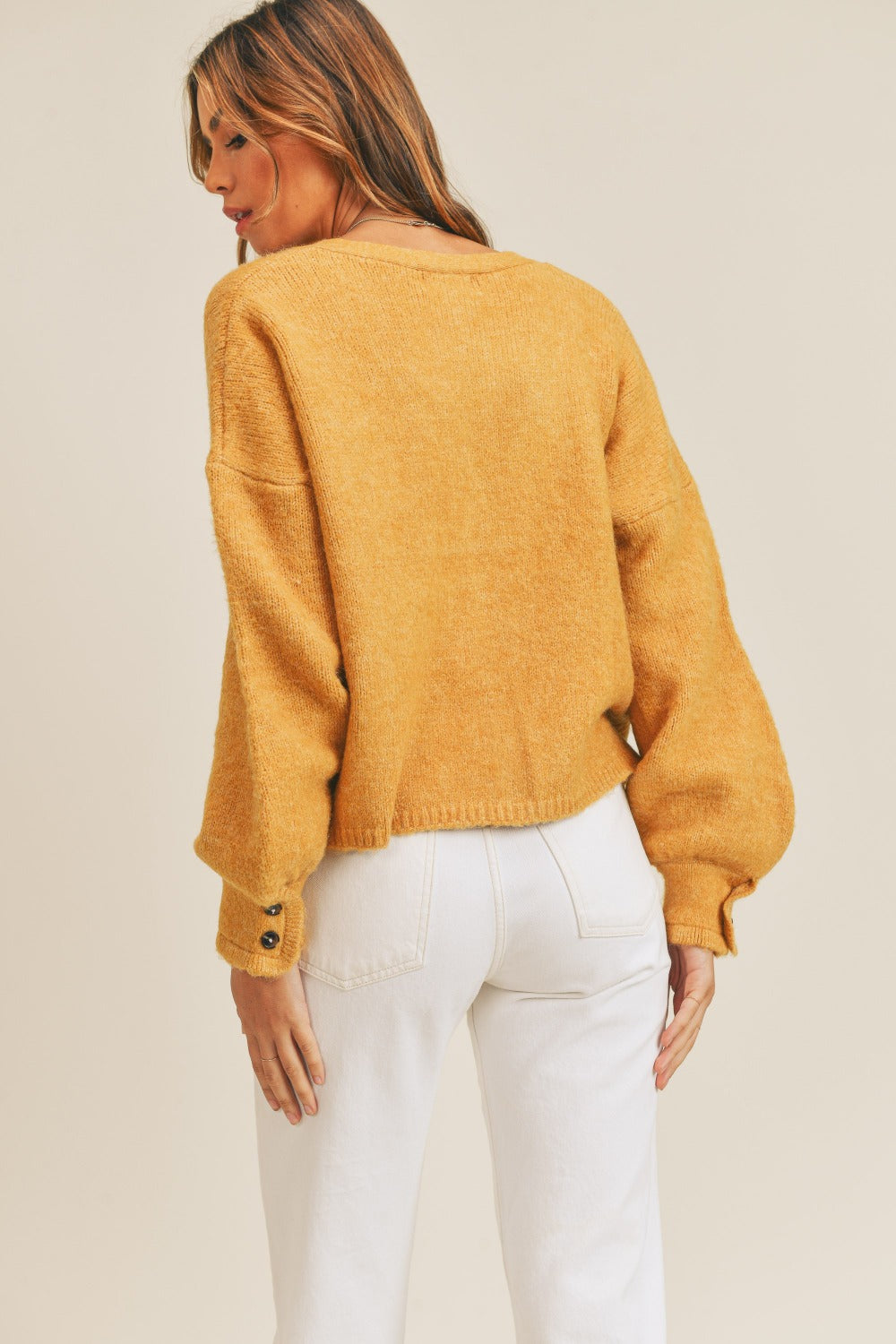 Maxct &MABLE Long Sleeve Button Down Sweater Cardigan