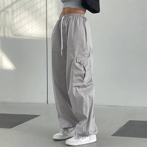 Maxct Vintage Oversized Parachute Cargo Pants