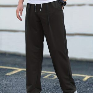 Maxct Drawstring Sweatpants Loose Fit Pants Men's Casual Joggers For Men Winter Fall Running Jogging
