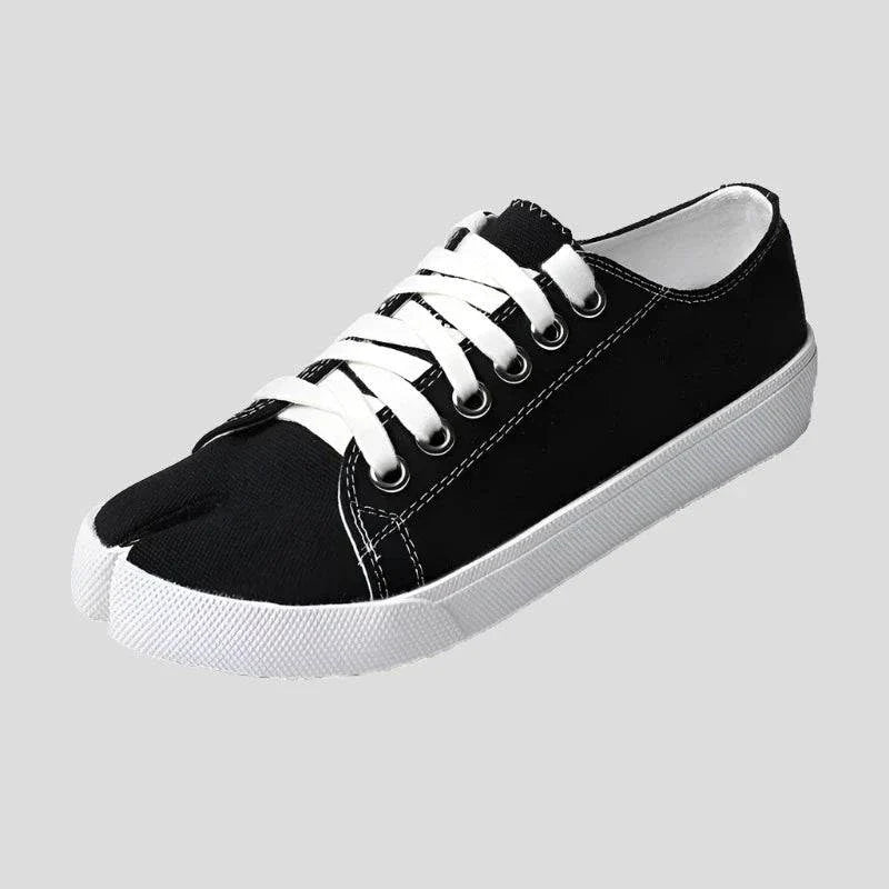 Tabi Sneakers Splashing Ink Canvas - Women's Split Toe Shoes Maxct