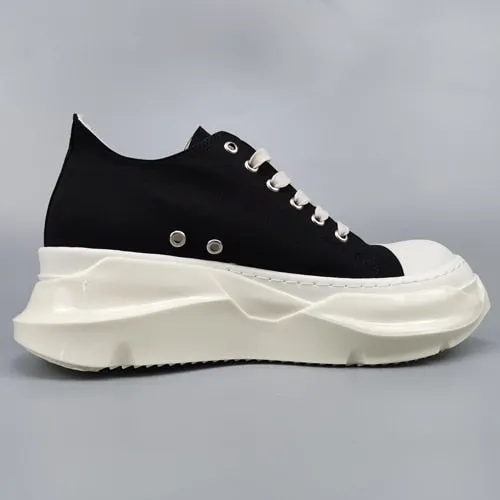 Round Toe White Sneakers for Men & Women Maxct