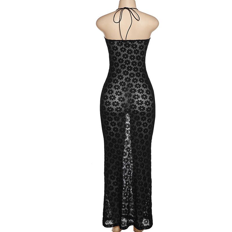 Riverside Mesh Daisy Printed Maxi Dress Maxct