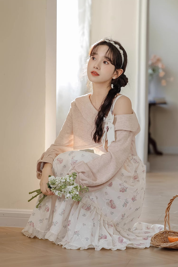 Sweet Rose Midi Dress Maxct