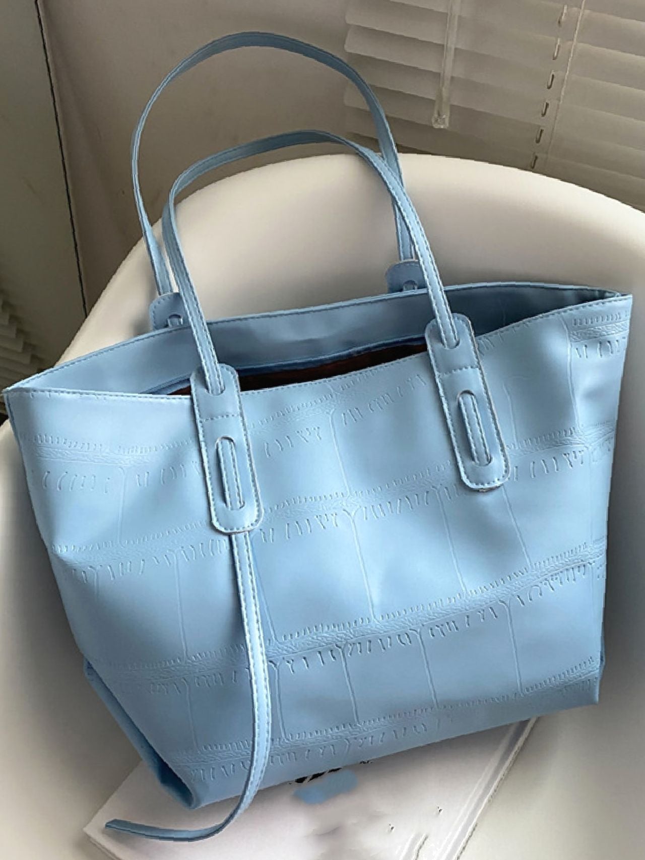 Maxct - Minimalist Textured Shoulder Tote Bag  - Women Tote Bags