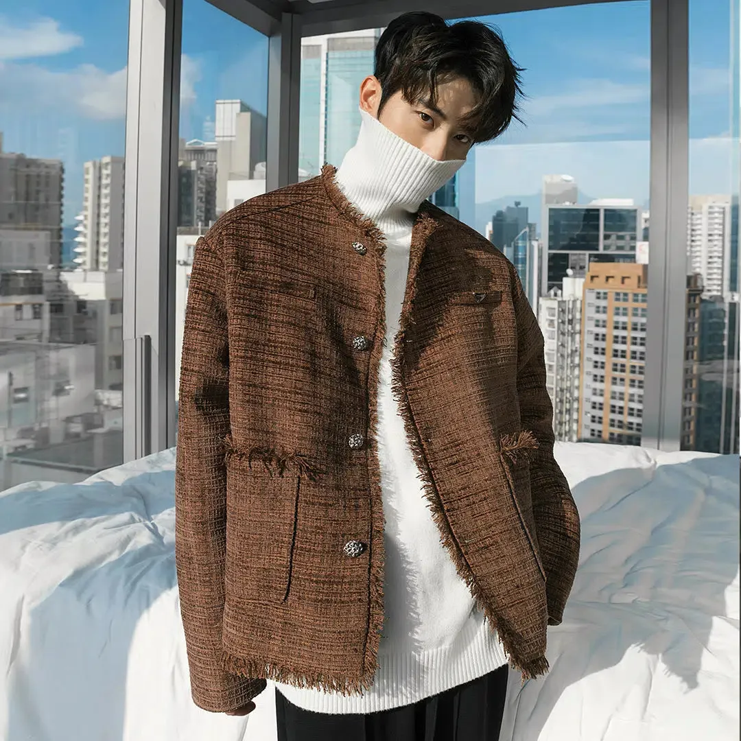 Maxct Raw Edge Tweed Jacket