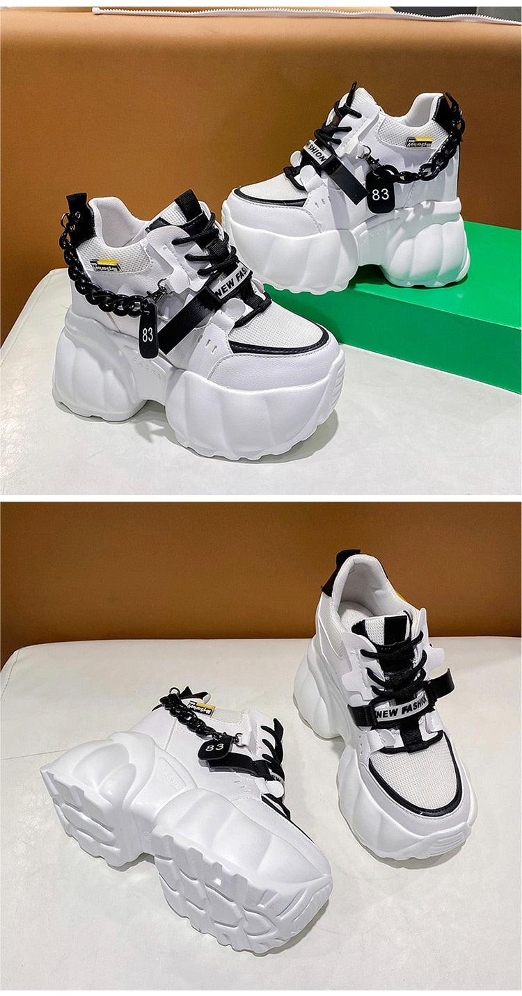 Chain Chunky Sneakers for Women Maxct