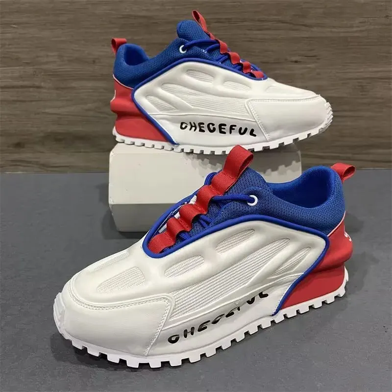 Slip-On Elevator Shoes for Men Checeful Chunky Sneakers Maxct