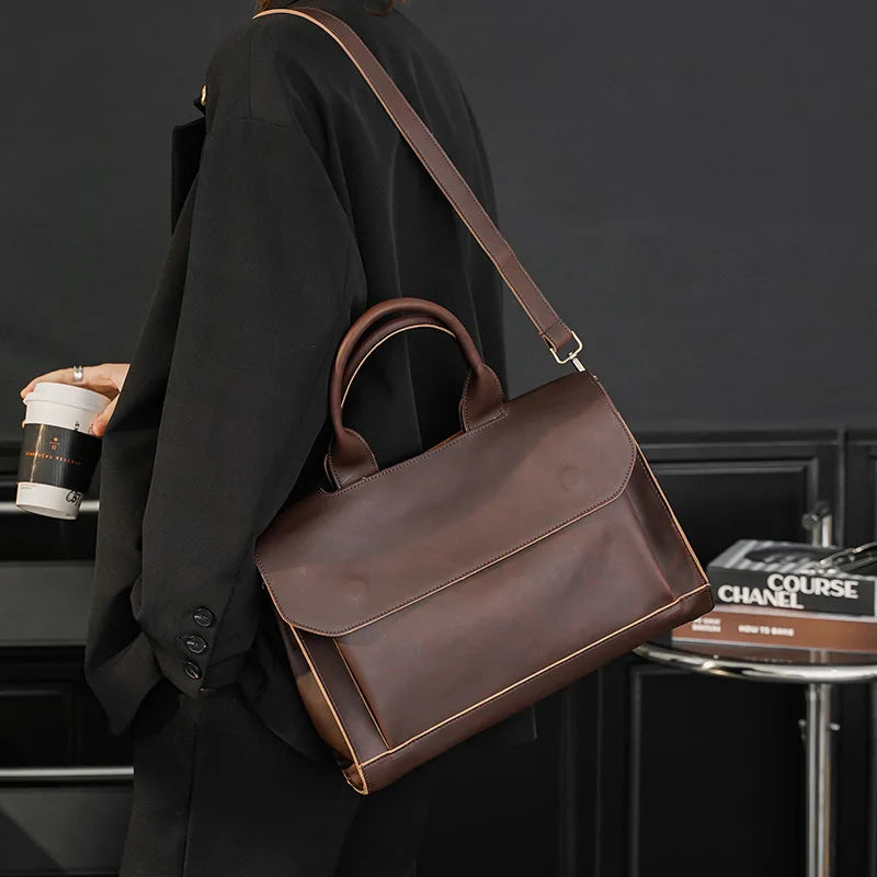 Maxct &Vegan Leather Messenger Bag Herba