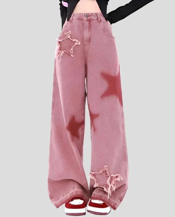 Flared Jeans Thin Retro Mopping Pants Maxct