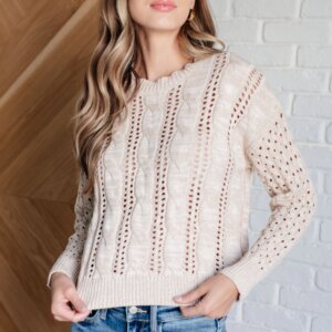 Maxct &A Note of Thanks Cable Knit Sweater