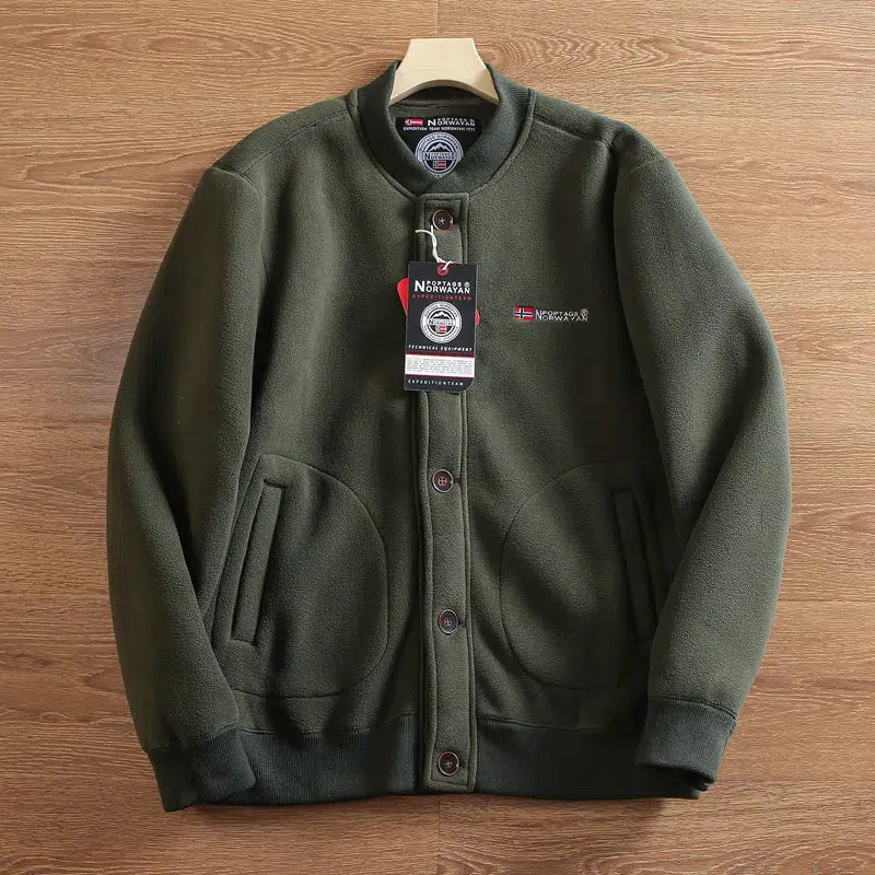 Maxct Polar Fleece Baseball Collar Jacket