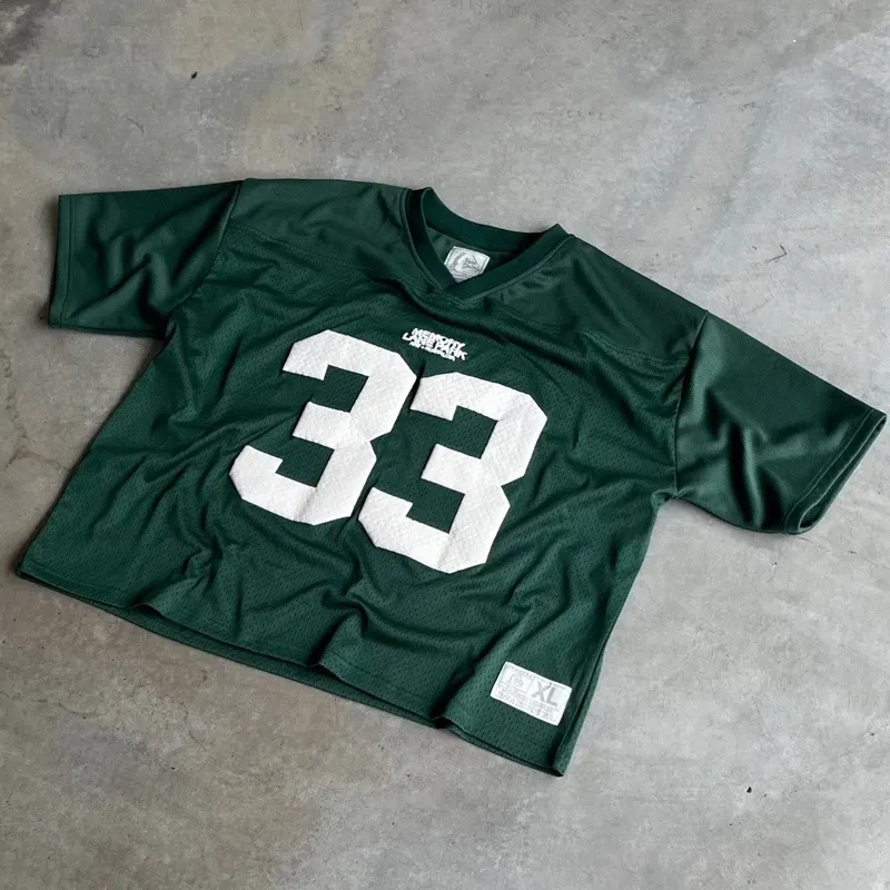 Y2K T Shirt Men Mesh Jersey Quick Dry T Shirt Breathable Streetwear Oversized College Sports Wear Unisex Football Training Wear