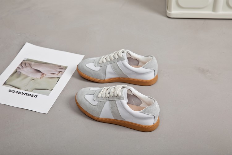 Women's Leather Flat Sneakers - true deals club