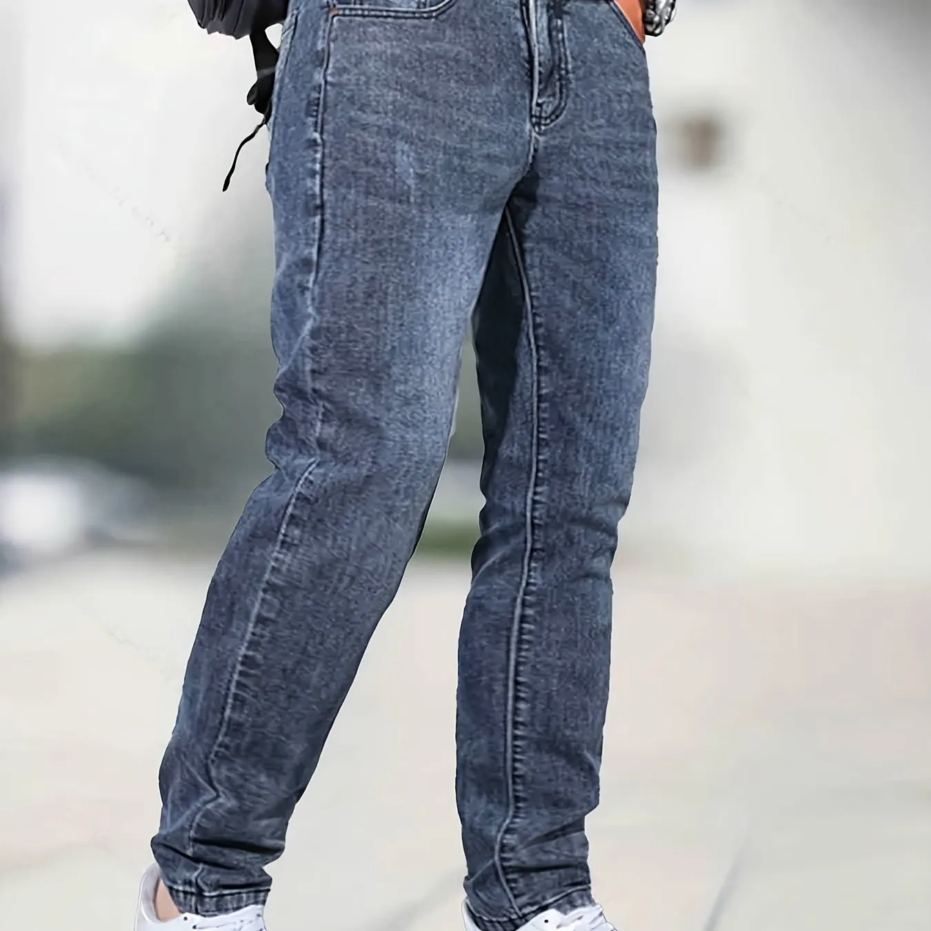 Maxct  Men's Jeans Straight Regular Denim Jeans With Pockets, Men's Outfits