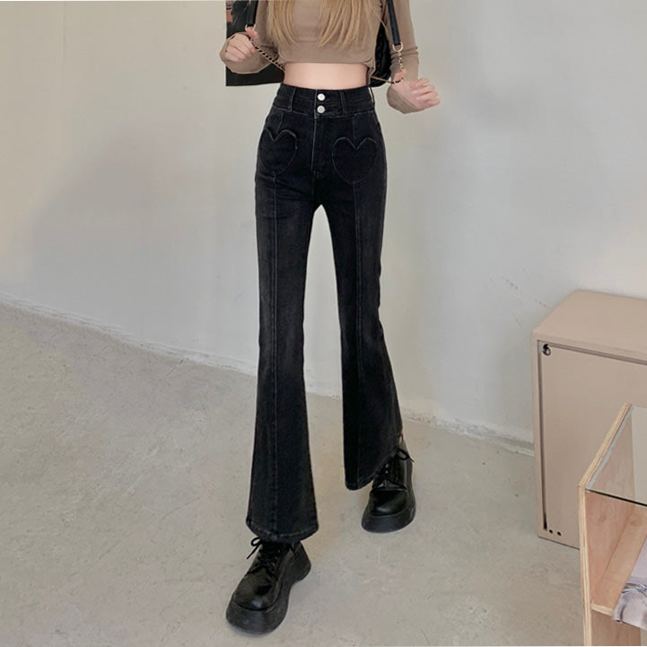 Heart Crush Flare Cropped Jeans Maxct